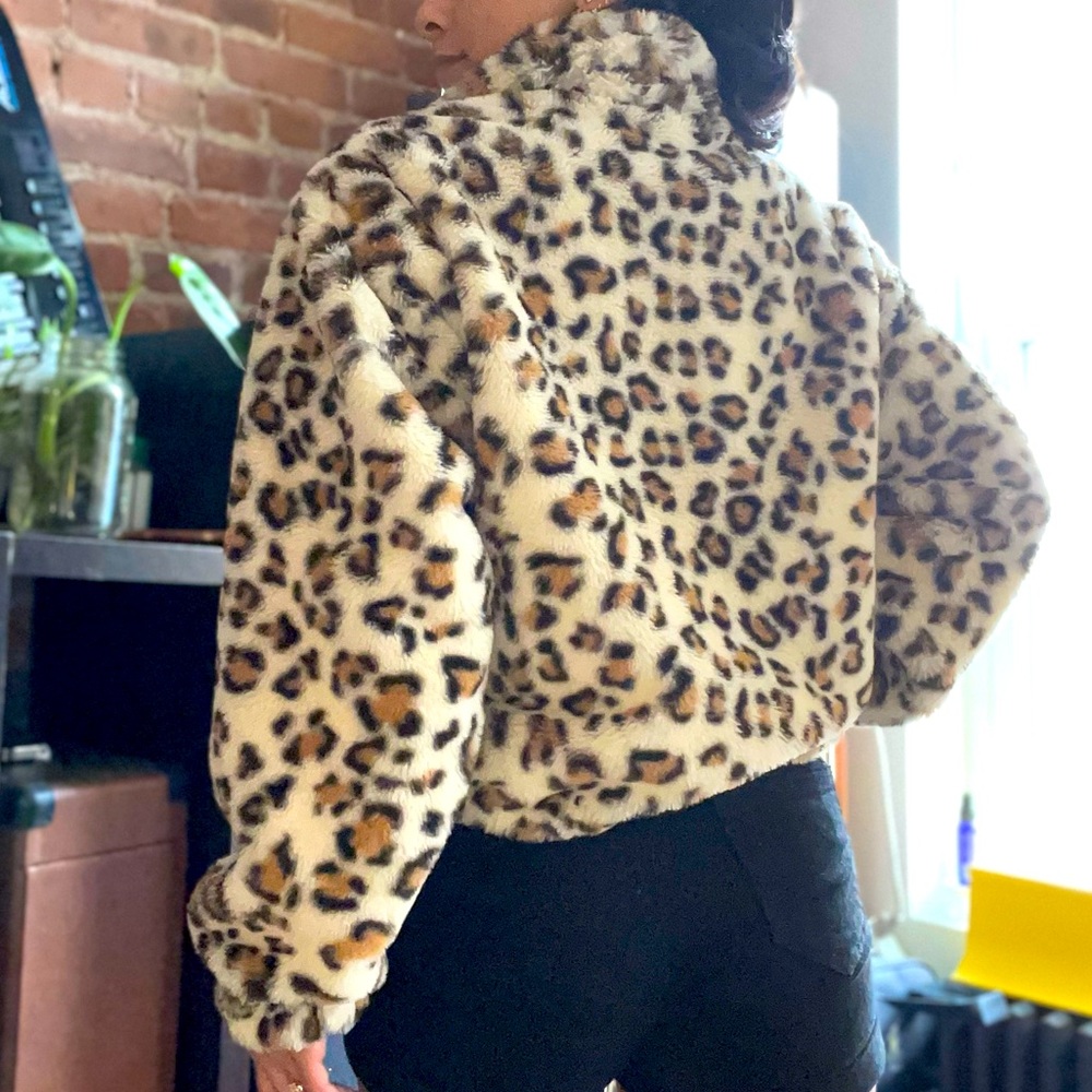 “Know One Cares” zippered jacket w/ silky lining.